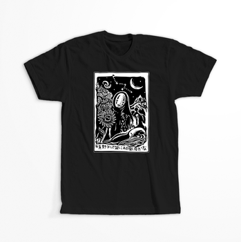 Koszulka Czarna - Spirited Away / W krainie bogów  - WYBIERZ KOLOR KOSZULKI I FASON