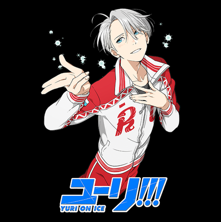 Koszulka Biała - Yuri on Ice - WYBIERZ KOLOR KOSZULKI I FASON