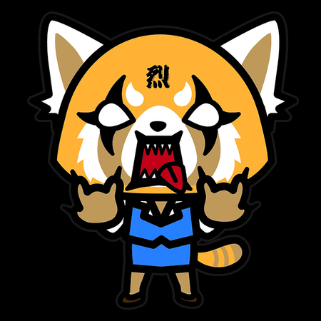Koszulka Czarna - Aggretsuko - WYBIERZ KOLOR KOSZULKI I FASON