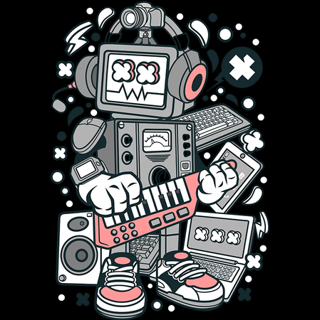 Koszulka Robot KOLOR KOSZULKI I FASON