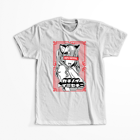 Koszulka Biała - Waifu Material - WYBIERZ KOLOR KOSZULKI I FASON