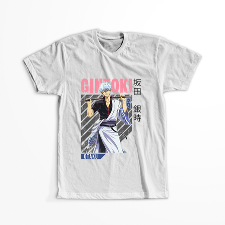 Koszulka Biała Gintama WYBIERZ KOLOR KOSZULKI I FASON