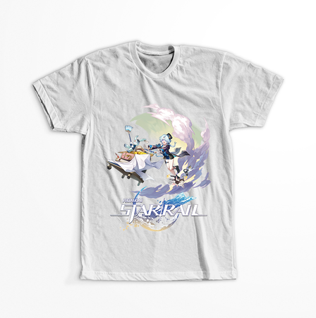 Koszulka Biała - Honkai Star Rail - Misha WYBIERZ KOLOR KOSZULKI I FASON