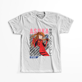 Koszulka Biała Neon Genesis Evangelion - WYBIERZ KOLOR KOSZULKI I FASON