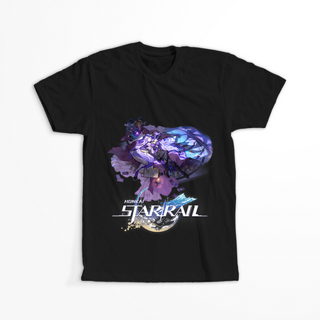 Koszulka Czarna - Honkai Star Rail  - Black Swan   WYBIERZ KOLOR KOSZULKI I FASON