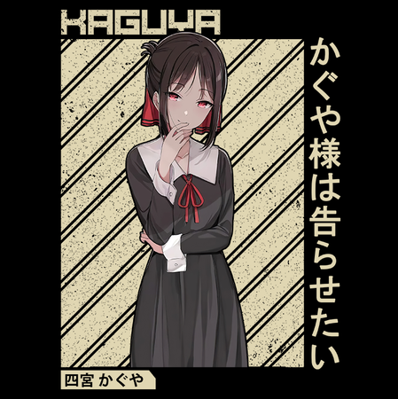 Koszulka Czarna Kaguya-sama Love Is War WYBIERZ KOLOR KOSZULKI I FASON