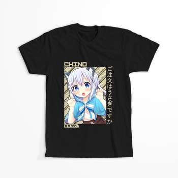 Koszulka Czarna - Is the Order a Rabbit? - WYBIERZ KOLOR KOSZULKI I FASON