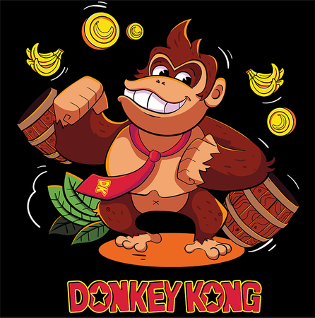 Koszulka Donkey Kong WYBIERZ KOLOR KOSZULKI I FASON