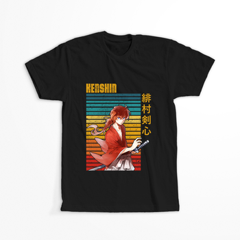 Koszulka Czarna Rurouni Kenshin WYBIERZ KOLOR KOSZULKI I FASON