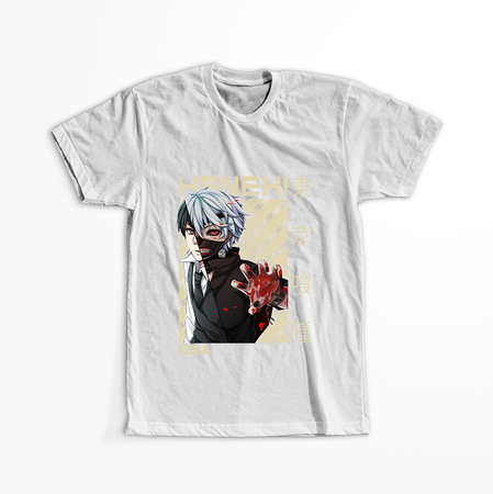 Koszulka Biała Tokyo Ghoul - WYBIERZ KOLOR KOSZULKI I FASON