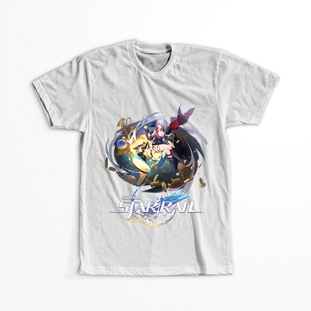 Koszulka Czarna - Honkai Star Rail  - Topaz and Numby WYBIERZ KOLOR KOSZULKI I FASON