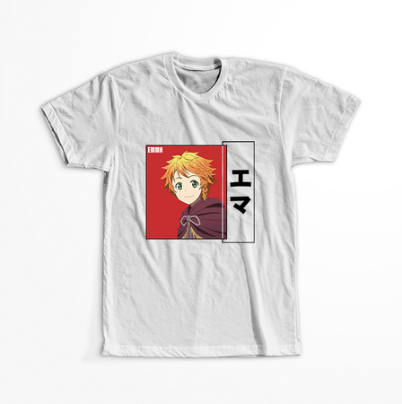 Koszulka Biała - The Promised Neverland - WYBIERZ KOLOR KOSZULKI I FASON