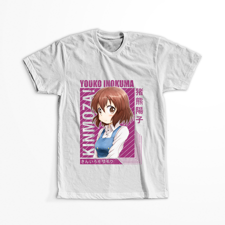 Koszulka Biała Kinmoza! WYBIERZ KOLOR KOSZULKI I FASON