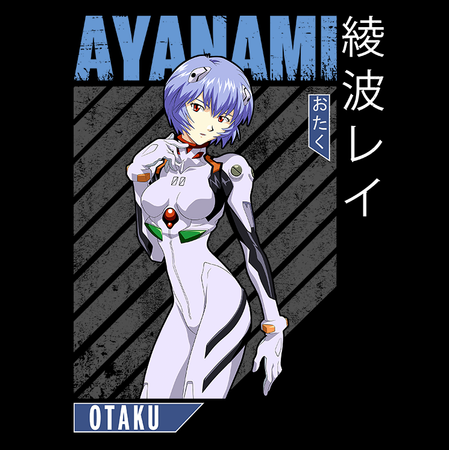 Koszulka Czarna Neon Genesis Evangelion - WYBIERZ KOLOR KOSZULKI I FASON