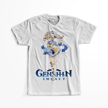 Koszulka Biała Genshin Impact - Barbara - WYBIERZ KOLOR KOSZULKI I FASON
