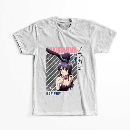 Koszulka Biała Seishun Buta Yarou wa Bunny Girl Senpai no Yume wo Minai WYBIERZ KOLOR KOSZULKI I FASON