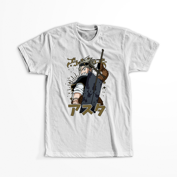 Koszulka Biała - Black Clover - WYBIERZ KOLOR KOSZULKI I FASON