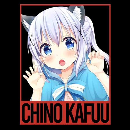 Koszulka Czarna - Is the Order a Rabbit?  - WYBIERZ KOLOR KOSZULKI I FASON