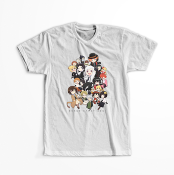 Koszulka Biała - Bungou Stray Dogs  - WYBIERZ KOLOR KOSZULKI I FASON