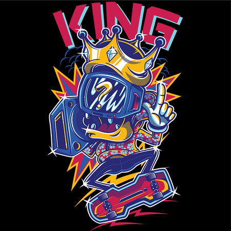 Koszulka Skater king WYBIERZ KOLOR KOSZULKI I FASON