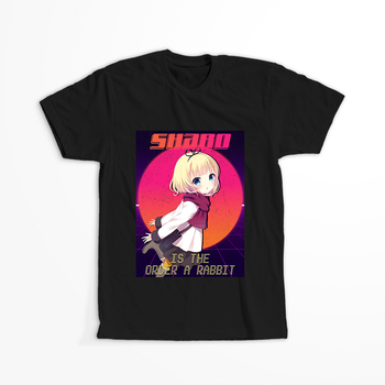 Koszulka Czarna - Is the Order a Rabbit? - WYBIERZ KOLOR KOSZULKI I FASON