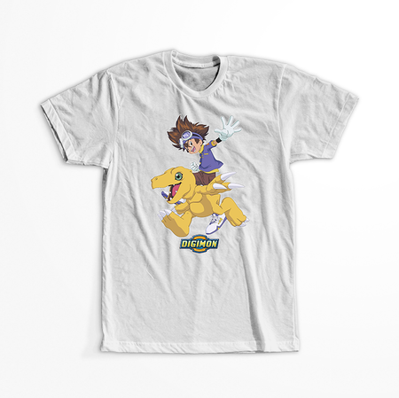 Koszulka Biała - Digimon - WYBIERZ KOLOR KOSZULKI I FASON