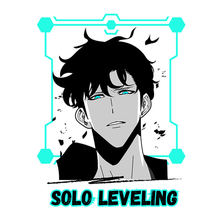 Koszulka Czarna - Solo Leveling  - WYBIERZ KOLOR KOSZULKI I FASON