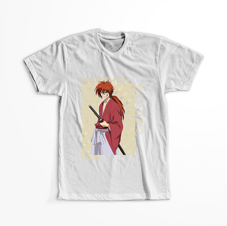 Koszulka Biała Rurouni Kenshin WYBIERZ KOLOR KOSZULKI I FASON