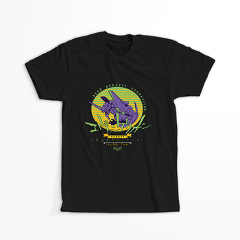 Koszulka Czarna Neon Genesis Evangelion - WYBIERZ KOLOR KOSZULKI I FASON