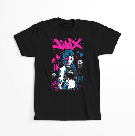 Koszulka Czarna - League of Legends & Arcane - WYBIERZ KOLOR KOSZULKI I FASON