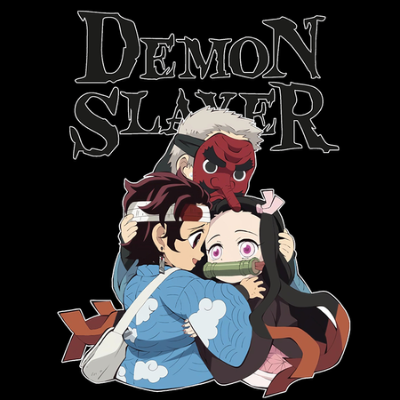Koszulka Czarna Demon Slayer / Kimetsu no Yaiba / Miecz zabójcy demonów - WYBIERZ KOLOR KOSZULKI I FASON