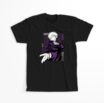 Koszulka Czarna Jujutsu Kaisen - WYBIERZ KOLOR KOSZULKI I FASON