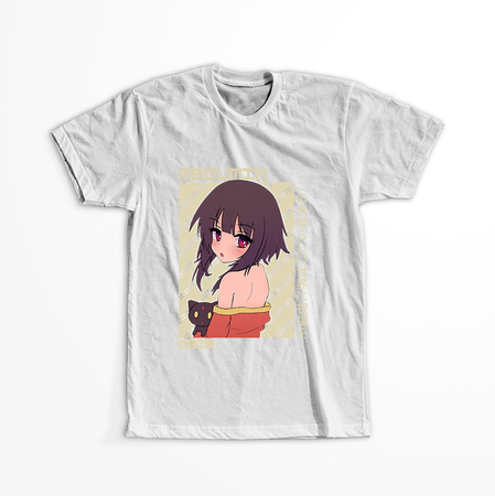 Koszulka Biała KonoSuba: God's Blessing on This Wonderful World! / Kono Subarashii Sekai ni Shukufuku wo! - WYBIERZ KOLOR KOSZULKI I FASON