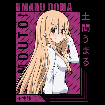 Koszulka Czarna Himoto! Umaru-chan WYBIERZ KOLOR KOSZULKI I FASON