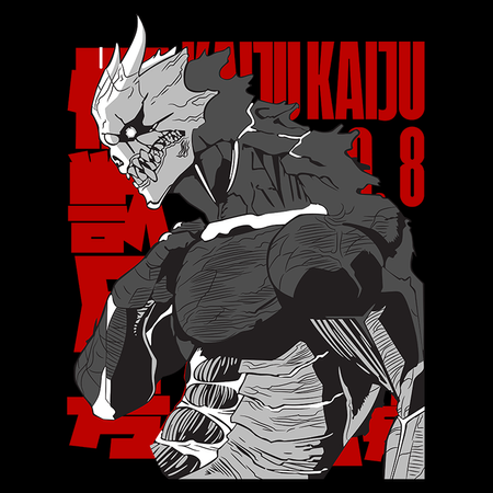 Koszulka Biała - Kaiju No.8 - WYBIERZ KOLOR KOSZULKI I FASON
