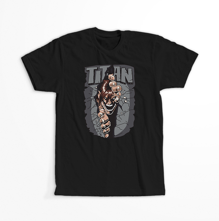 Koszulka Czarna Attack on titan WYBIERZ KOLOR KOSZULKI I FASON