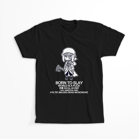 Koszulka Czarna Mononoke WYBIERZ KOLOR KOSZULKI I FASON