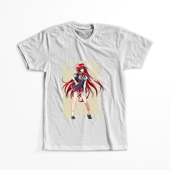 Koszulka Biała Highschool DxD - WYBIERZ KOLOR KOSZULKI I FASON