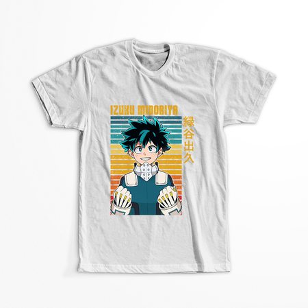 Koszulka Biała My Hero Academia / Akademia bohaterów - WYBIERZ KOLOR KOSZULKI I FASON