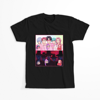 Koszulka Czarna KPop Demon Hunters WYBIERZ KOLOR KOSZULKI I FASON