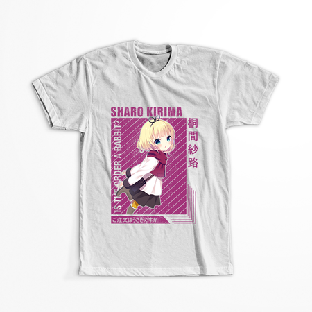 Koszulka Biała - Is the Order a Rabbit?  - WYBIERZ KOLOR KOSZULKI I FASON