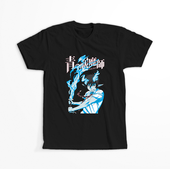 Koszulka Czarna Ao No Exorcist / Blue Exorcist - WYBIERZ KOLOR KOSZULKI I FASON