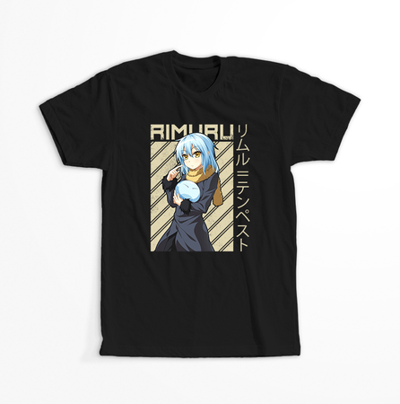 Koszulka Czarna Tensei Shitara Slime Datta Ken - WYBIERZ KOLOR KOSZULKI I FASON