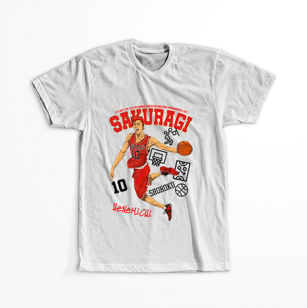 Koszulka Biała Slam Dunk WYBIERZ KOLOR KOSZULKI I FASON