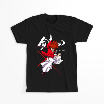 Koszulka Czarna Rurouni Kenshin WYBIERZ KOLOR KOSZULKI I FASON