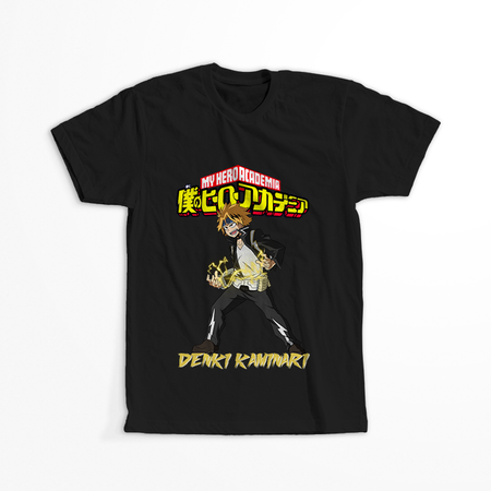 Koszulka Czarna My Hero Academia / Akademia bohaterów - WYBIERZ KOLOR KOSZULKI I FASON