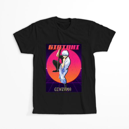 Koszulka Czarna Gintama WYBIERZ KOLOR KOSZULKI I FASON