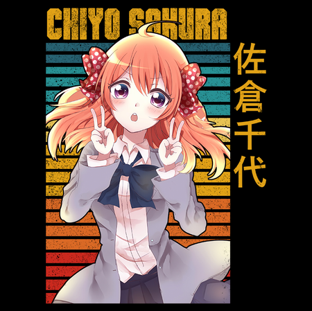 Koszulka Czarna Gekkan Shoujo Nozaki-kun - WYBIERZ FASON KOSZULKI