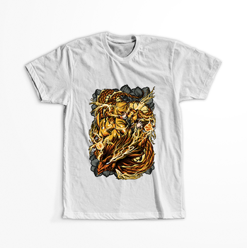 Koszulka Biała Demon Slayer / Kimetsu no Yaiba / Miecz zabójcy demonów - WYBIERZ KOLOR KOSZULKI I FASON