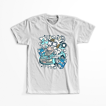 Koszulka Krowa śmiga WYBIERZ KOLOR KOSZULKI I FASON